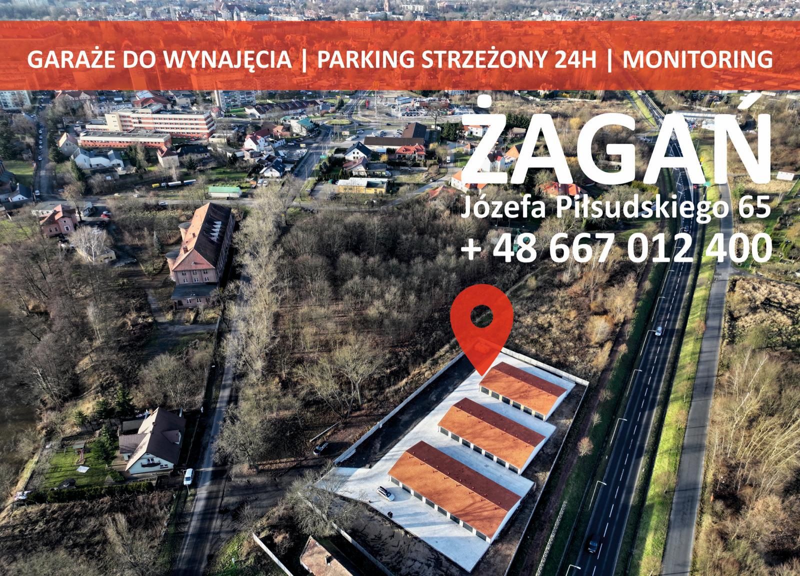 Garaże - Parking monitorowany 24h