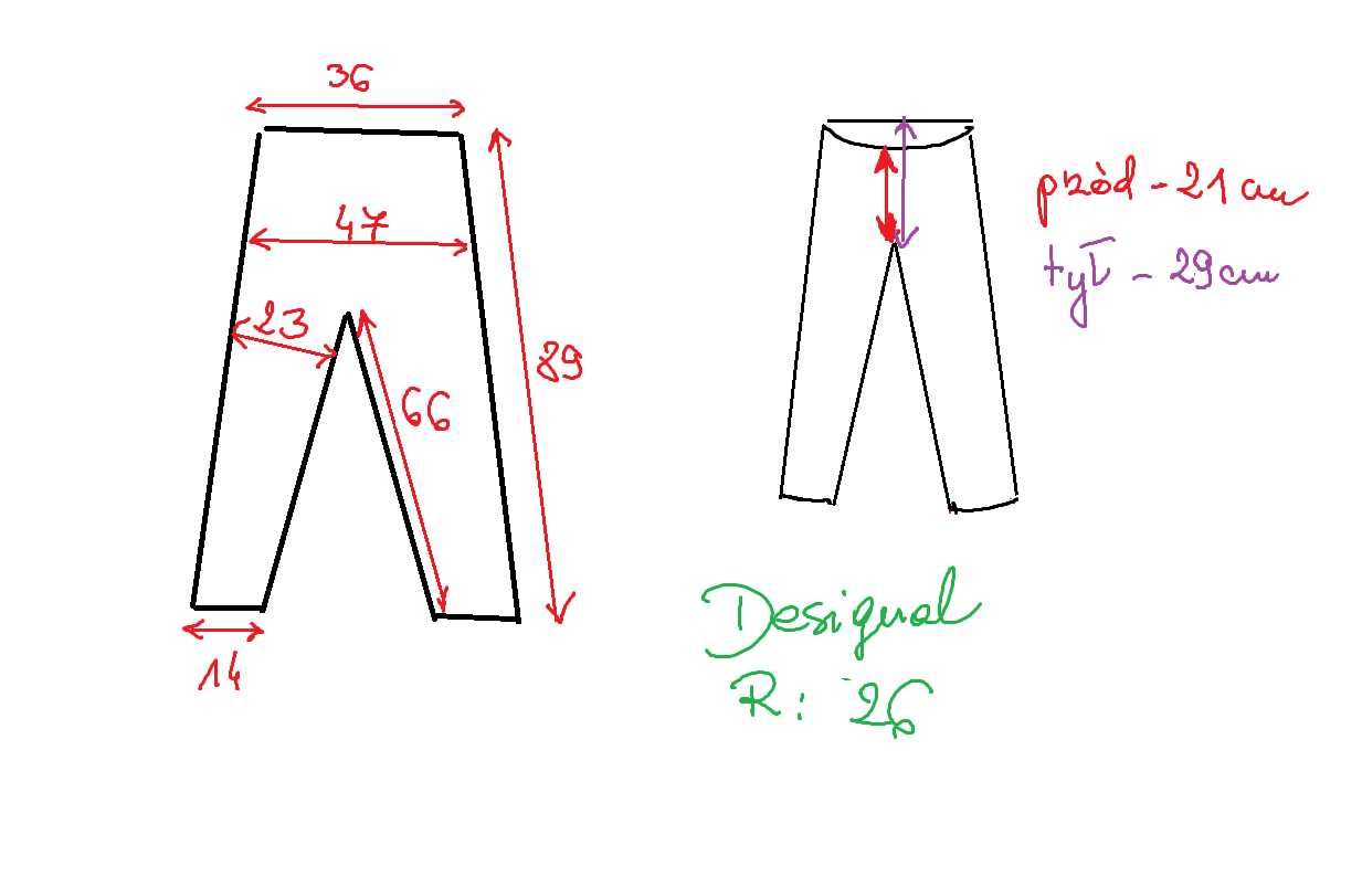 Spodnie 3/4 Desigual-r.26