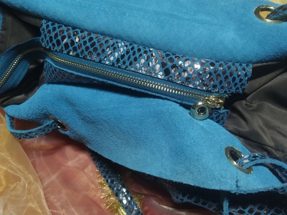 Bolsa azul padrão Cobra