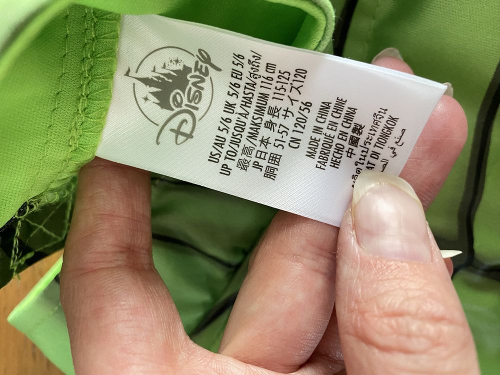 Strój przebranie na bal przebierańców Disney Hulk 5-6 lat