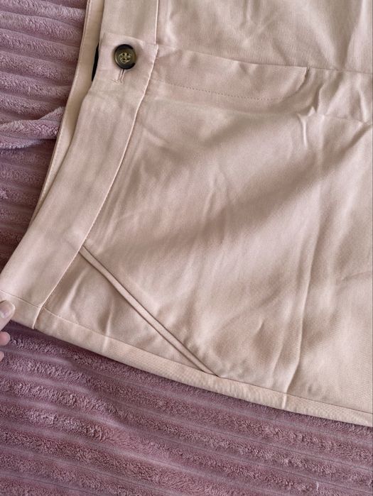 Пудрові штани бавовняні брюки