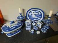 Conjunto porcelana chinesa vista alegre blue canton