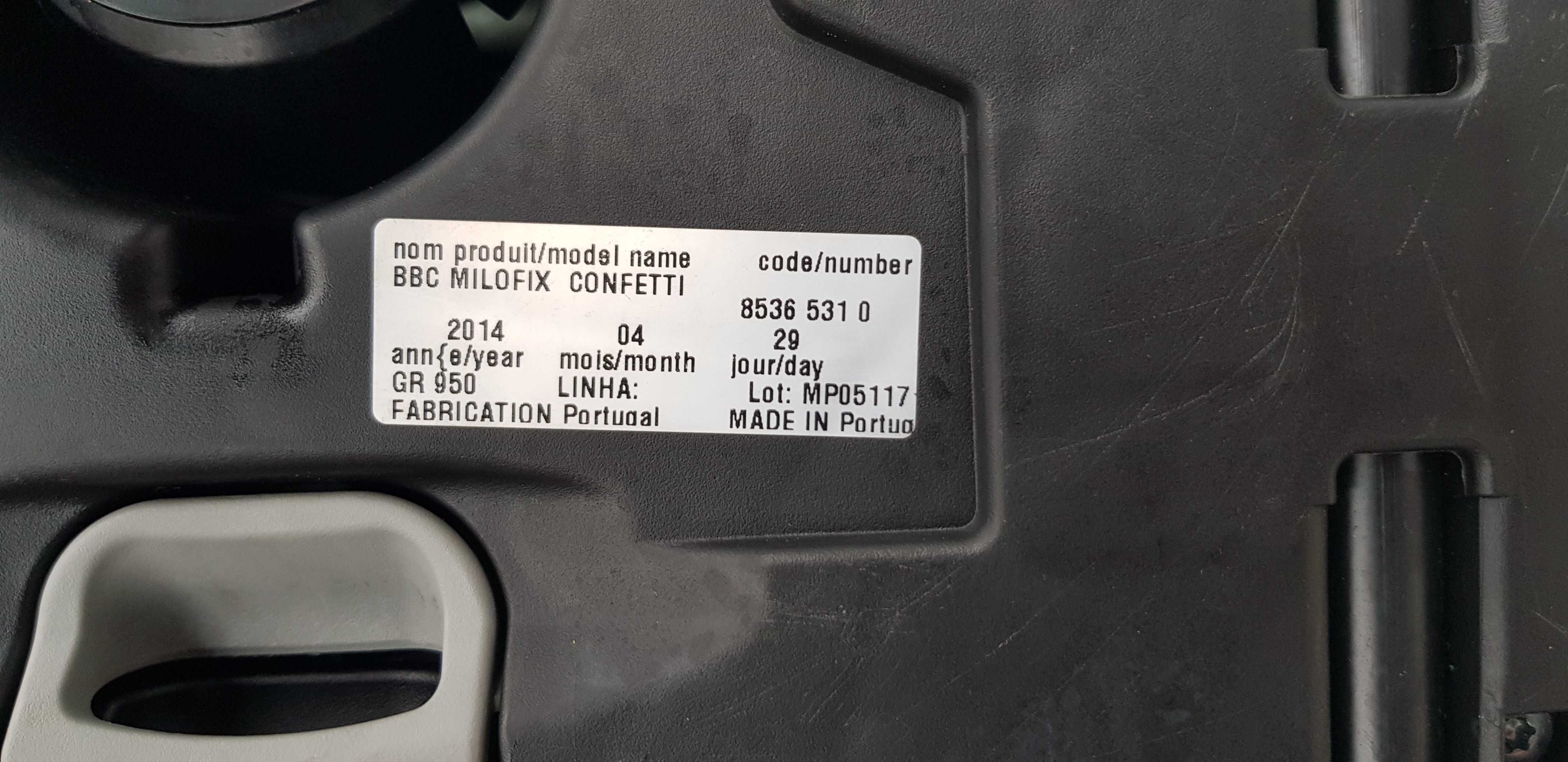 Детское автокресло Milofix Confetti с креплением isofix