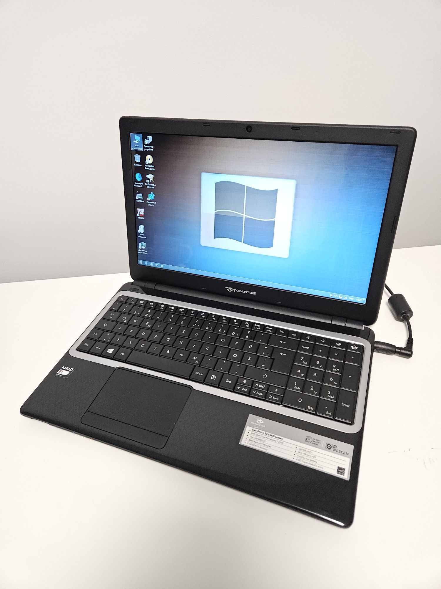 Ноутбук 15.6" Packard Bell MS2384 AMD E1-2500/2gb/320gb