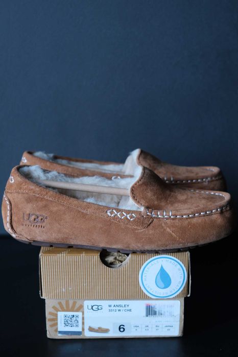 Жіночі мокасини UGG Ansley Black Chestnut 37 38 оригінал