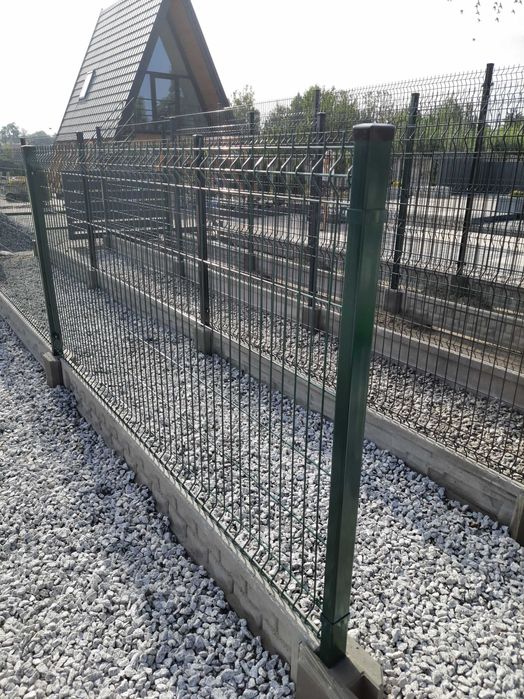 Ogrodzenie panelowe 1,23 m + podmurówka panele, WYPRZEDAŻ