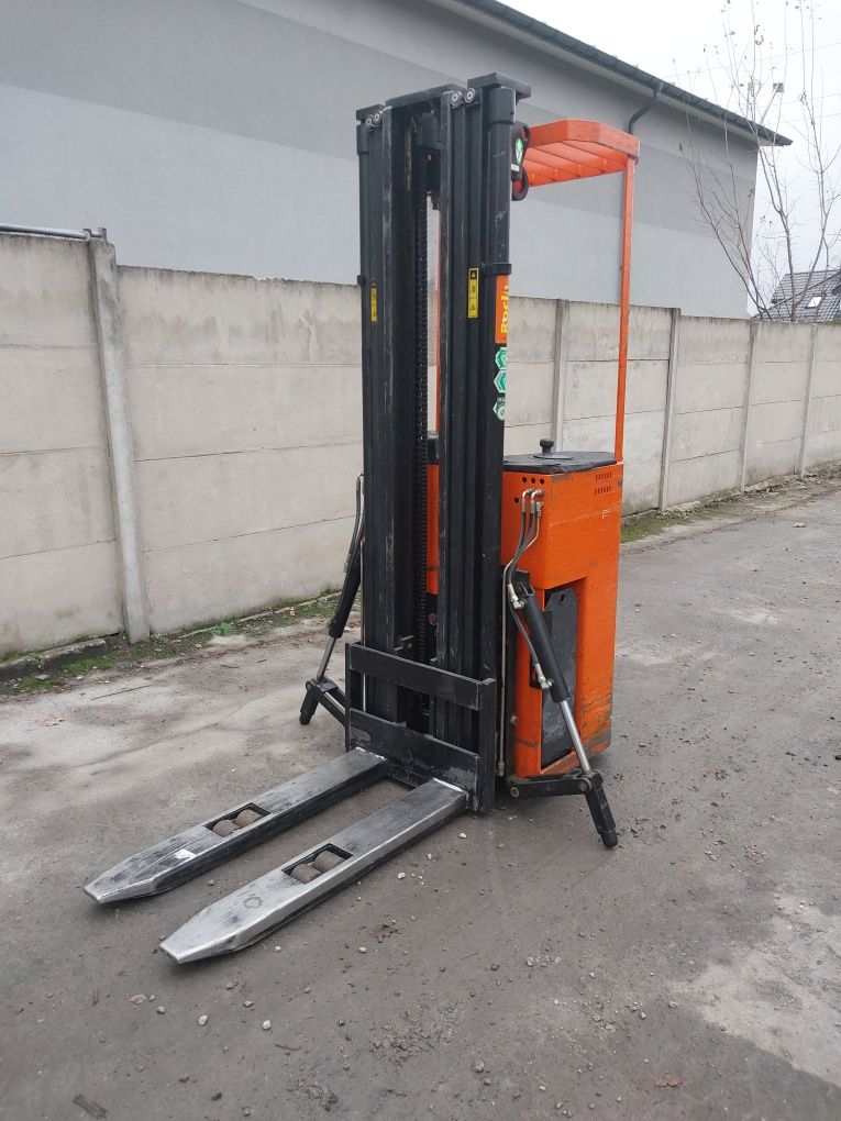 Wózek widłowy elektryczny Rocla Palecia windak masztowy triplex wysoki