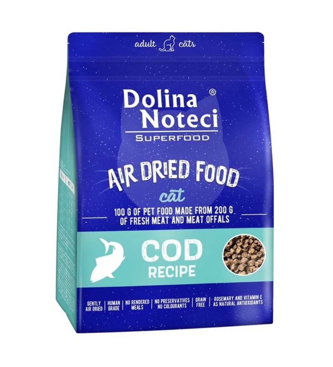 Dolina Noteci Superfood danie z dorsza karma suszona dla kota 1 kg