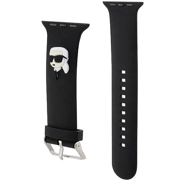 Pasek Karl Lagerfeld 3D Rubber Karl Head na Apple Watch 38/40/41mm - c