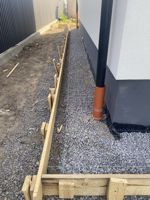 Бетонні роботи. Відмостки. Фундаменти. Площадки. Доріжки. Тераси.