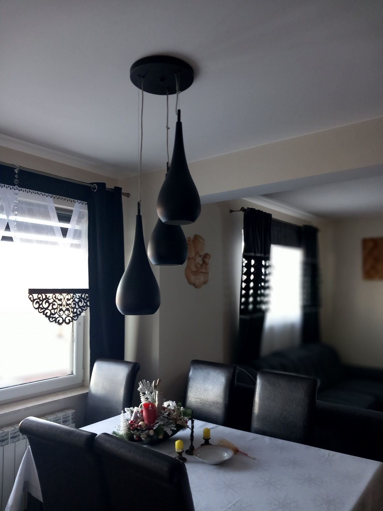 Lampa sufitowa wisząca metalowe