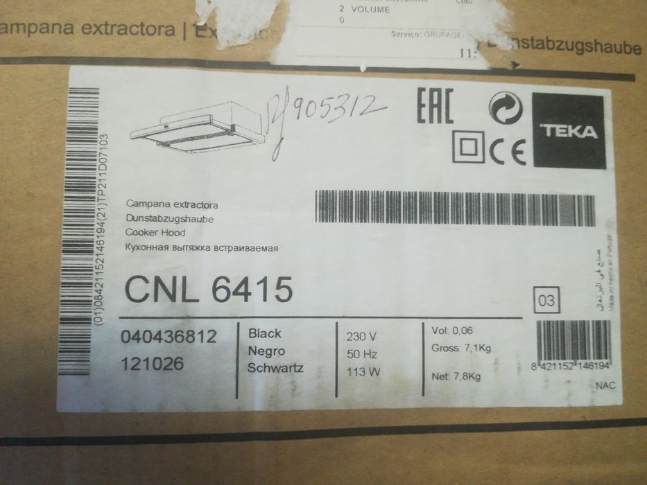 Exaustor Teka Cnl 6415 BK