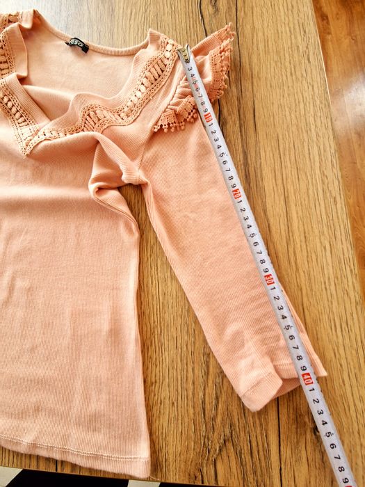 Różowo-pomarańczowa bluzeczka rozciągliwa