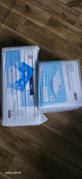 Pieluchy + podklady dla dorosłych SENI rozmiar L