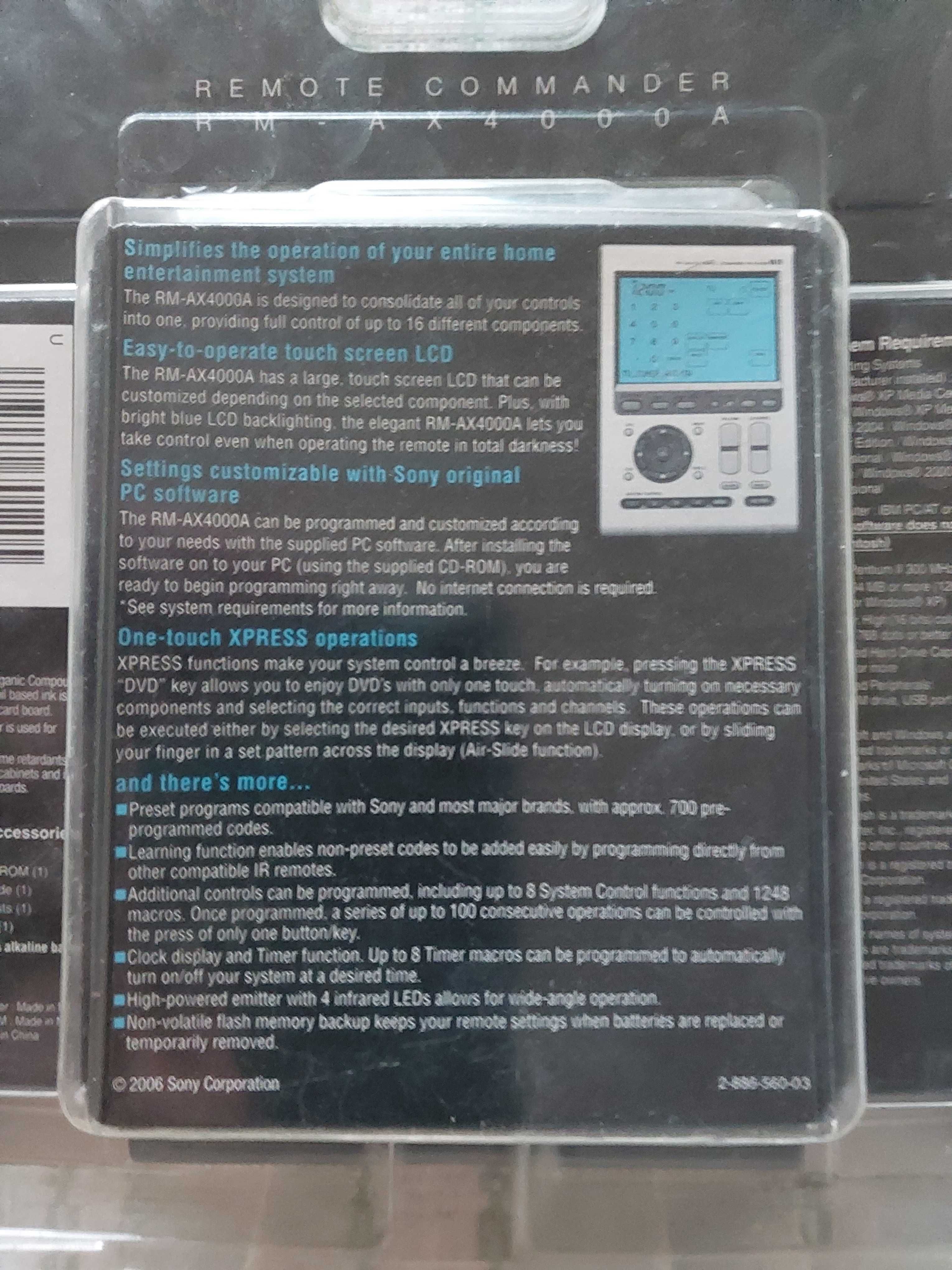 Pilot Sony RM-AX4000