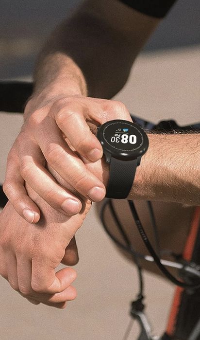 Silikonowy pasek do zegarka Fullmosa czarny 22mm uniwersalny