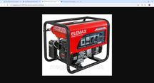 Бензиновий генератор ELEMAX SH-3200EX