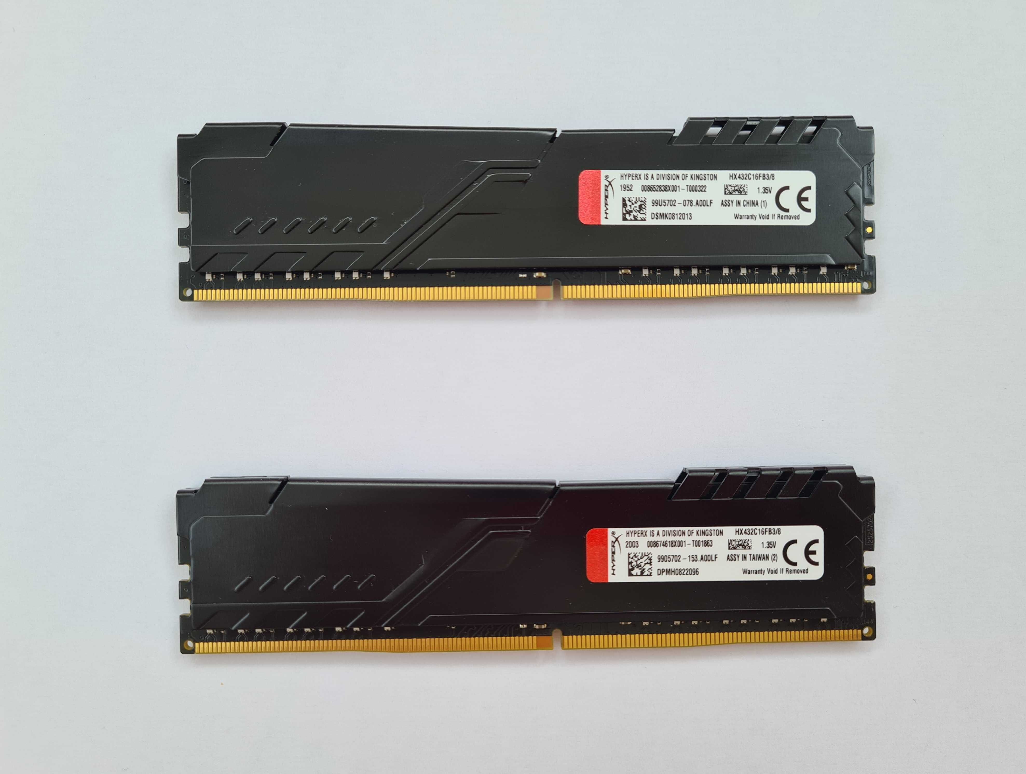Kingston fury DDR4-3200 16GB (2X8, HX432C16FB3/8)