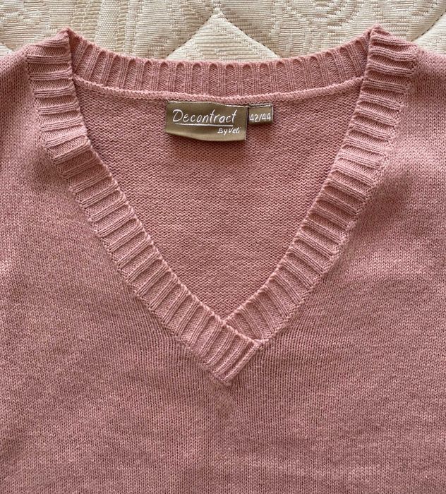 Camisola de malha cor de rosa da Veti