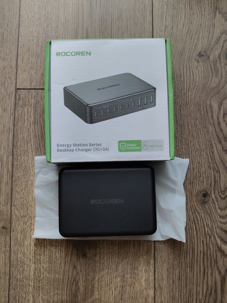 Блок зарядна станція Rocoren 400W – 10 портів швидкої зарядки павер