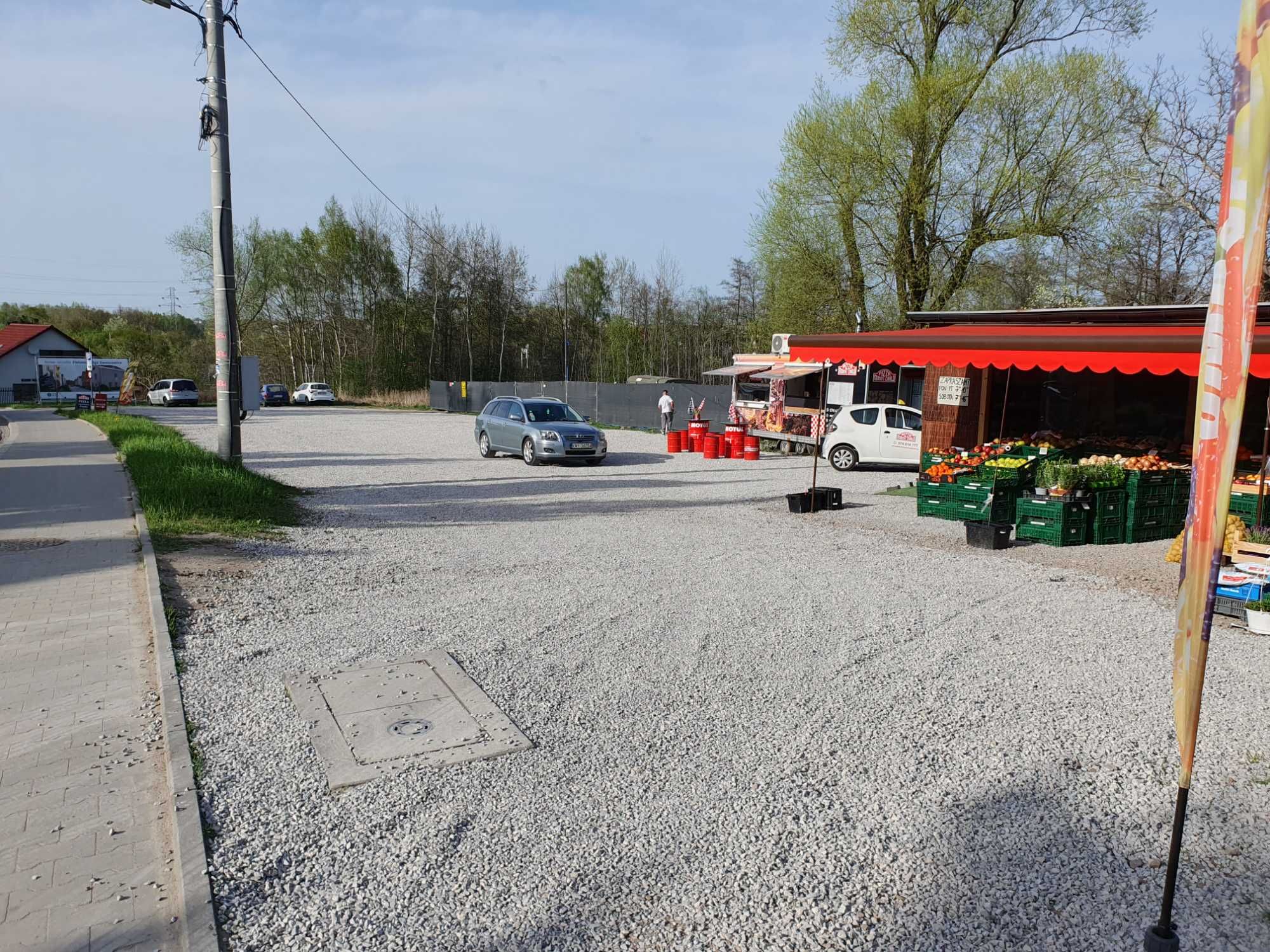 Wynajmę miejsce na placu - Kraków ul. Myślenicka - 2500 samochodów/h