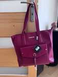 Torebka z ekoskory wittchen shopper a4 bordowa
