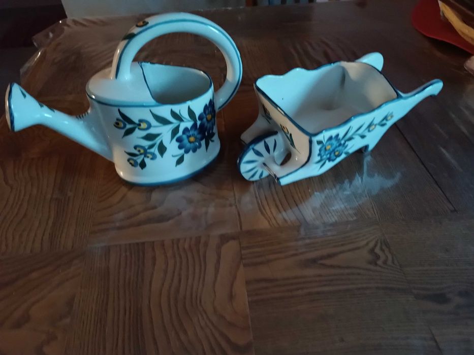 Ceramiczny komplet ozdobny