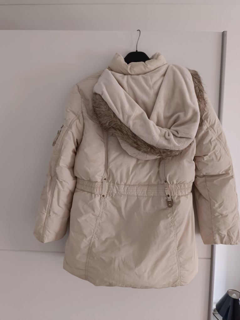 Parka bege para 16 anos