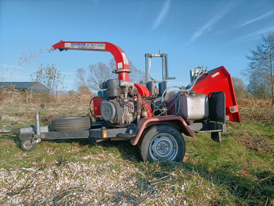 Usługi rębakiem Wycinka drzew