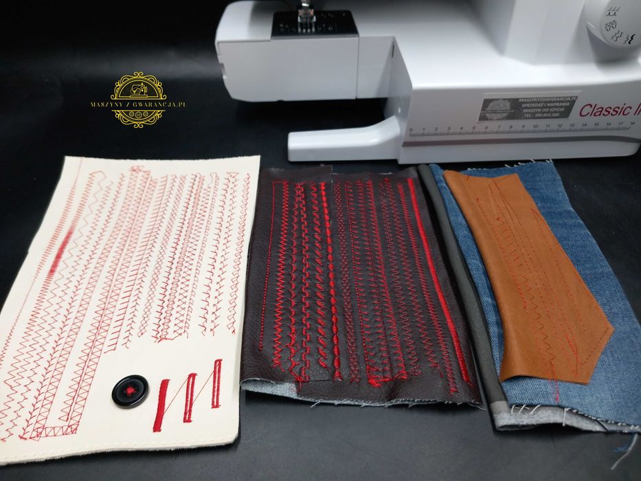 Maszyna do szycia Carina Classic jeans, skóra, dżersej GWARANCJA ROK