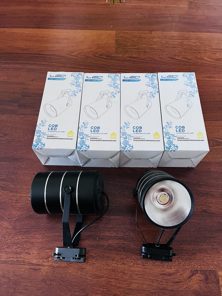 Zestaw halogenów Reflektor szynowy LED 10 szt 6000K 30W 2400 lm Lampa