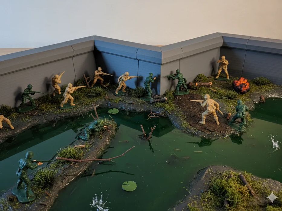 Muralha de Defesa do Exército para Modelismo