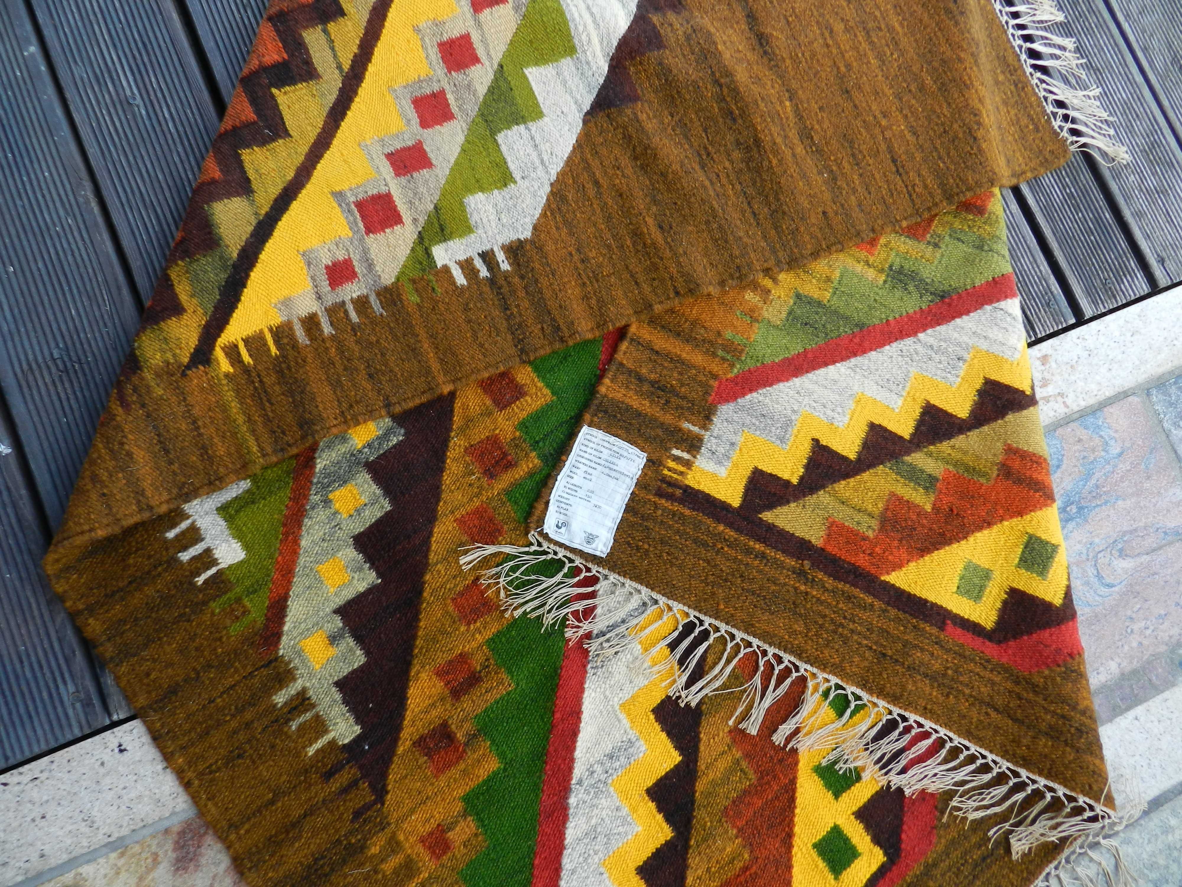 kilim ,,choinka,, J. Banaszkiewicz Cepelia design PRL stan bdb 220x150