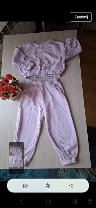 komplet dresowy liliowy 104