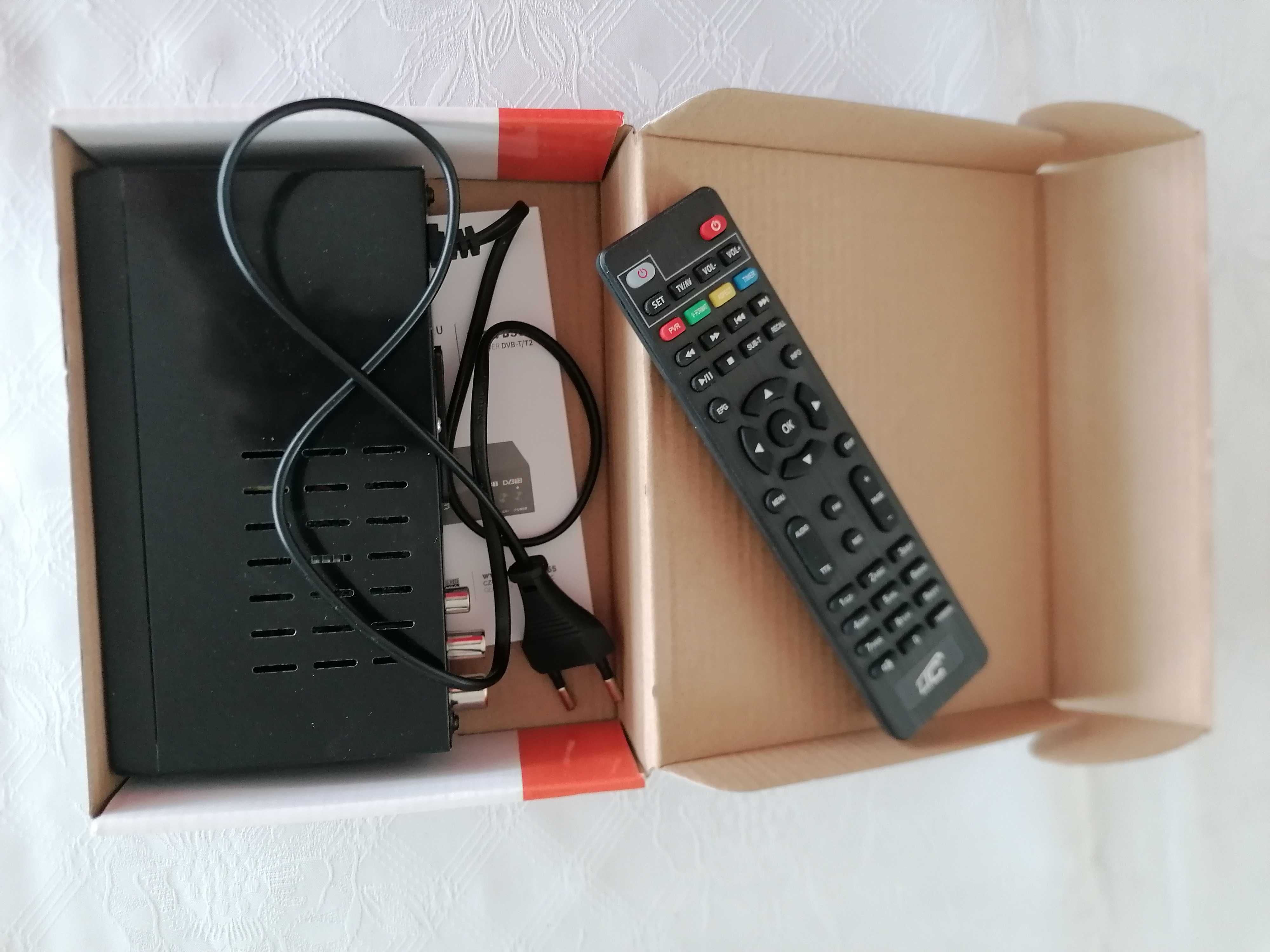Tuner DVB-T-2 LTC TV naziemnej DVB505 z pilotem H.265