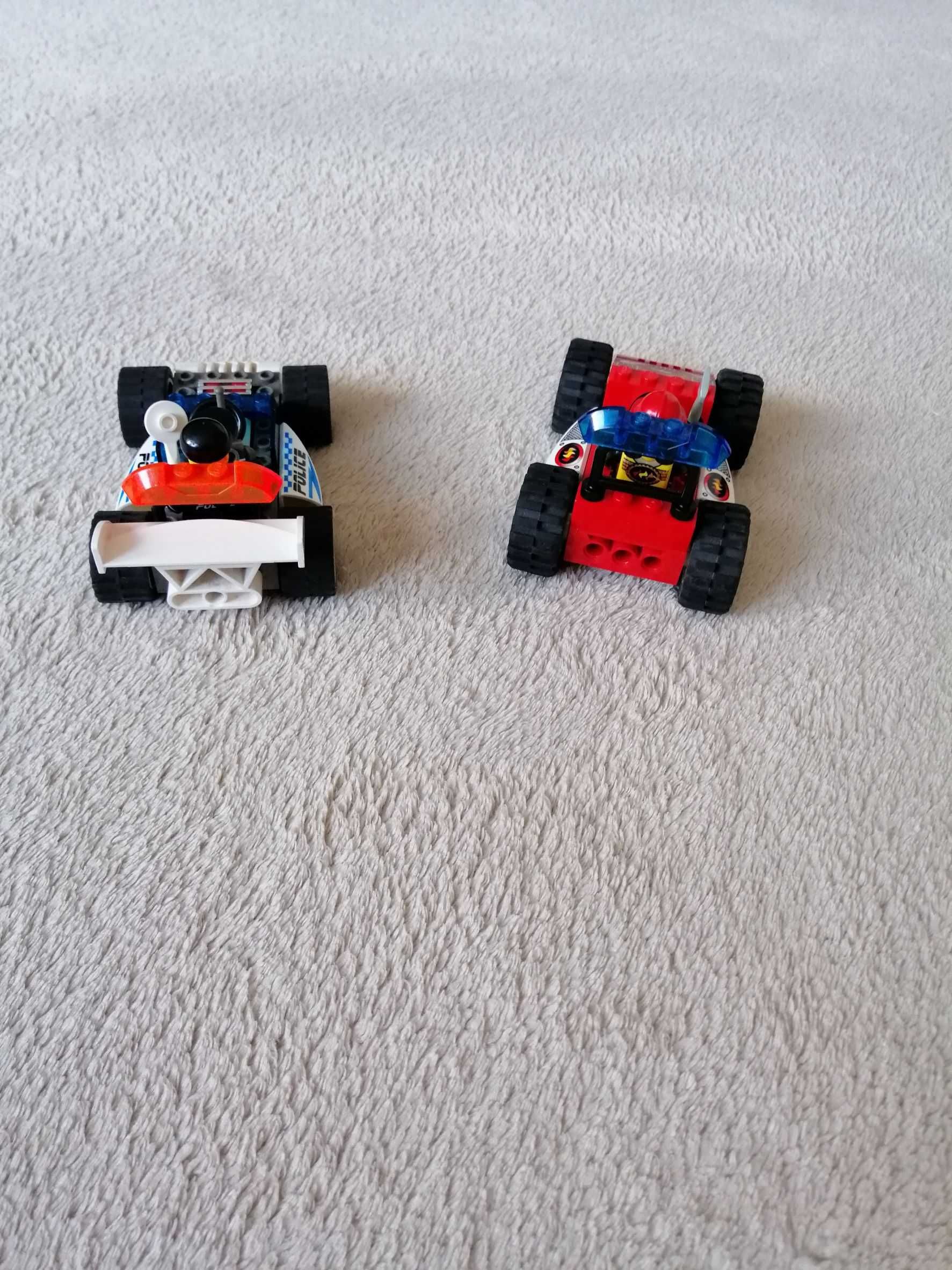 Lego Jack Stone zestaw dwóch pojazdów straż i policja