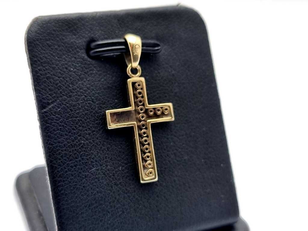 Klasyczna złota zawieszka krzyżyk 333 1,07g