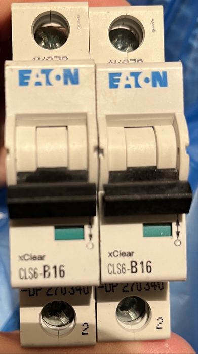2szt. Eaton Wyłącznik Nadprądowy B 16A