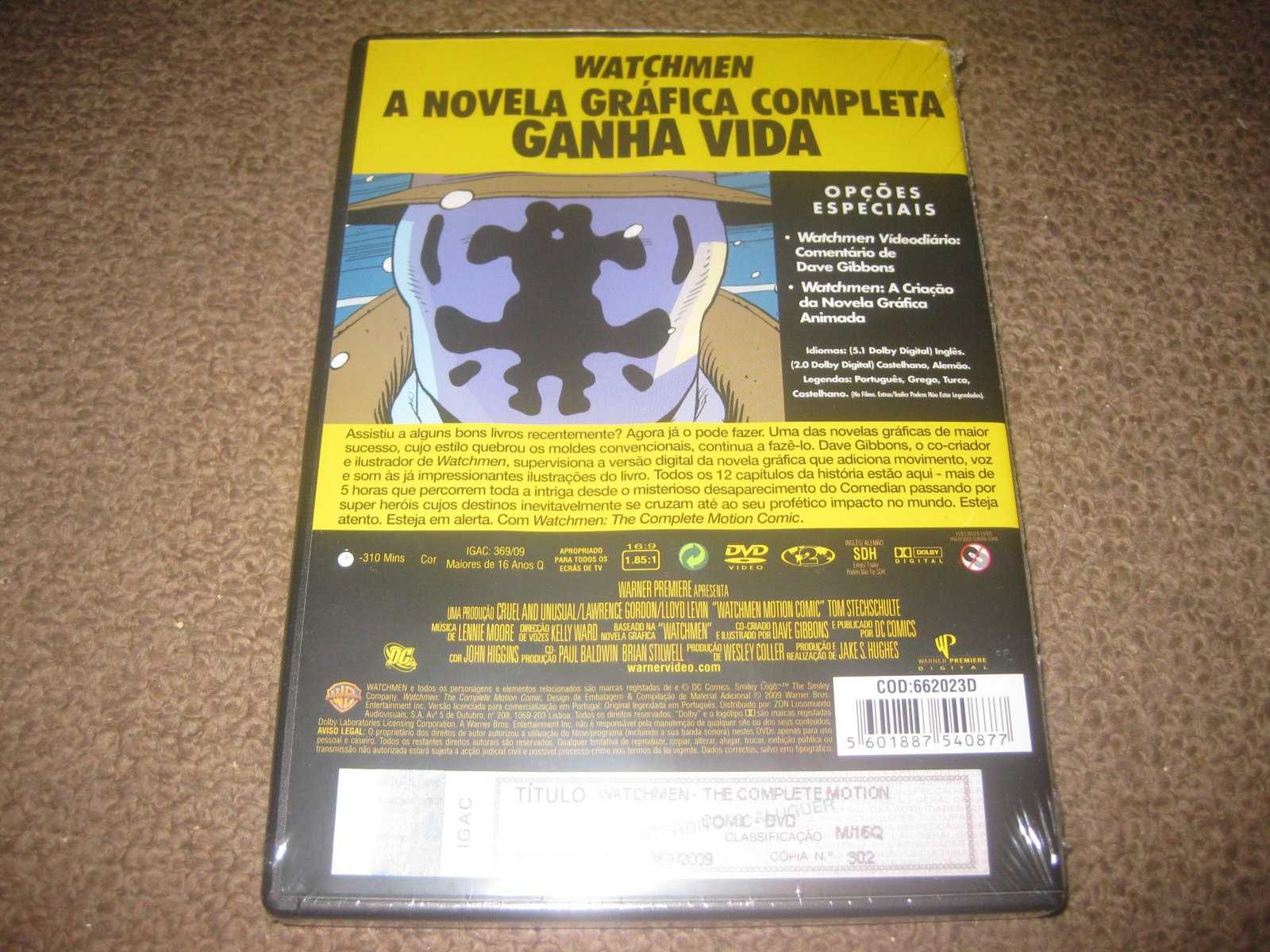 Série Completa em DVD "Watchmen: Motion Comic" Selado!