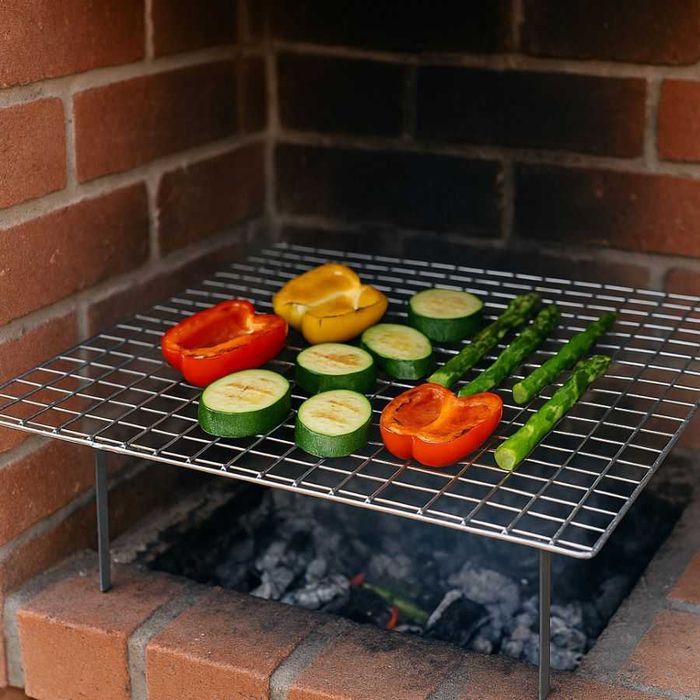 Siatka zgrzewana nierdzewna 25x25x2 - ruszt do grilla wędzarni 50x50cm