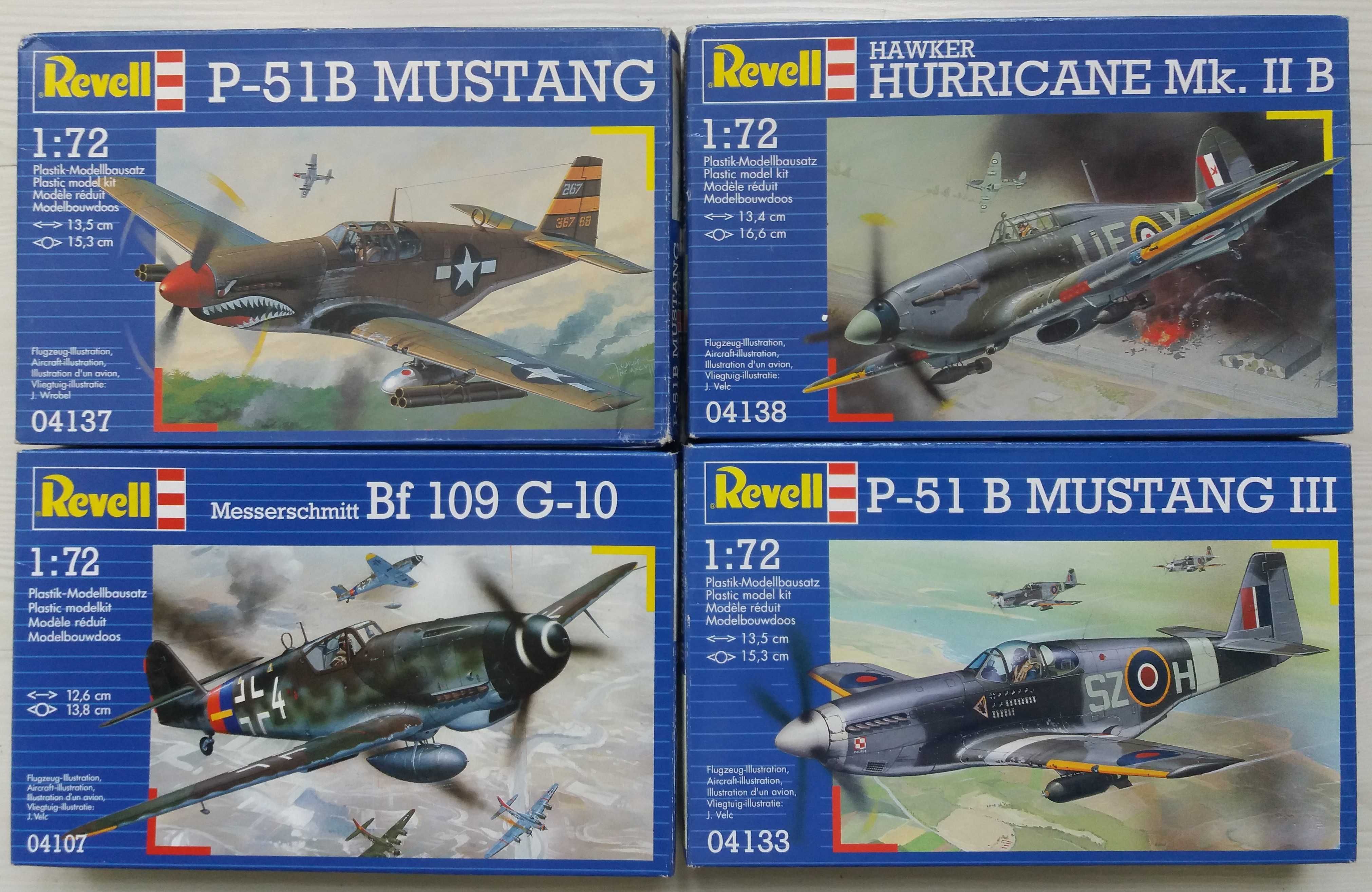 Modelos de aviões. Kits. Escala 1/72. IIGM