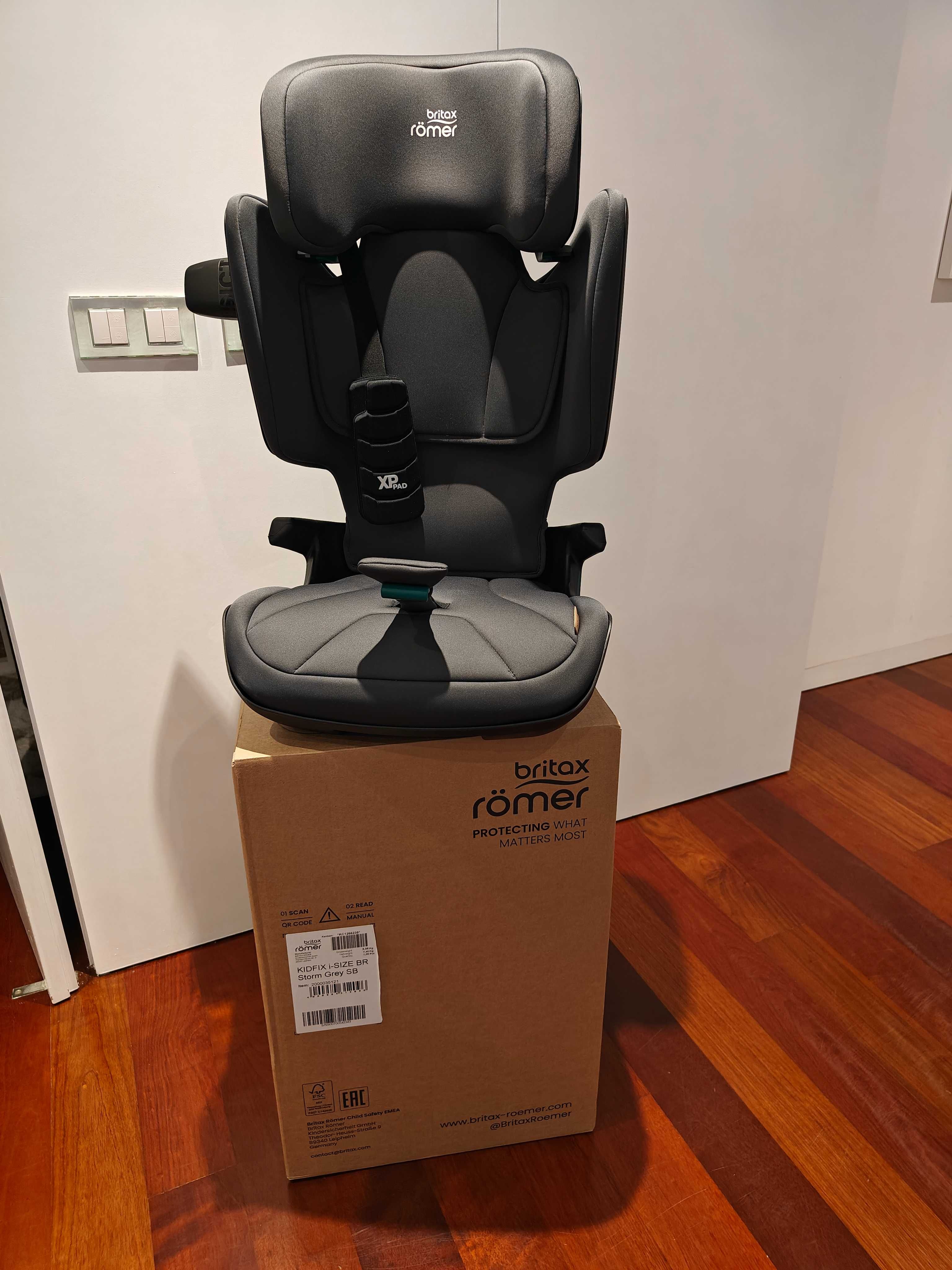 Cadeira Auto 2/3 Britax Romer KIDFIX I-SIZE - Storm Grey - NOVA
