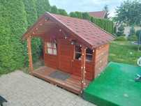 Domek drewniany dla dzieci. Solidny z desek. Waga 600kg