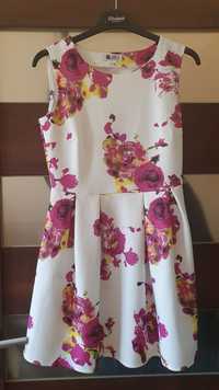 Sukienka w kwiaty wesele studniówka bal Vubu rozmiar S 165cm
