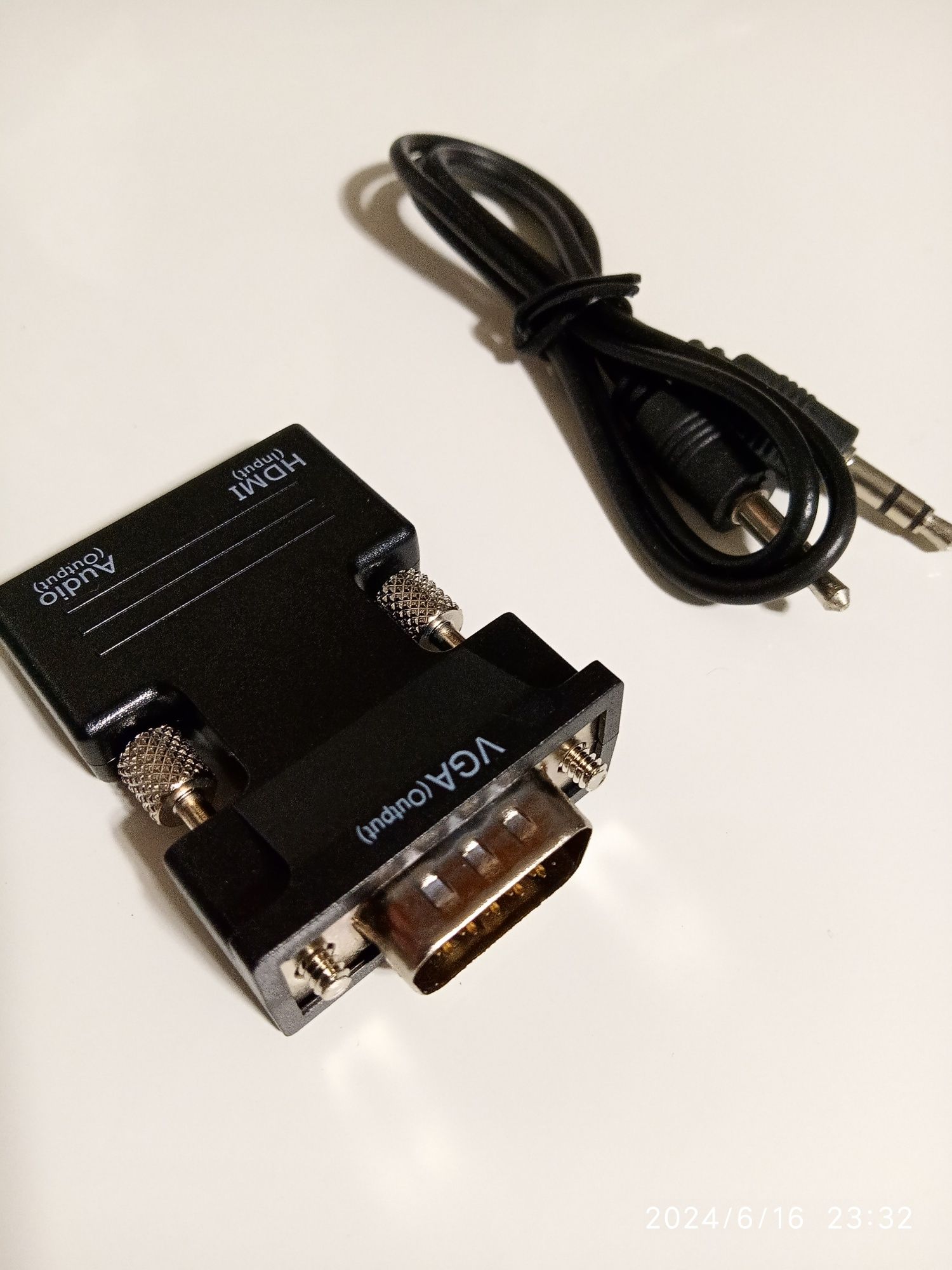 Конвертер Адаптер переходник  HDMI - VGA M/F с аудио выходом 3,5 мм
