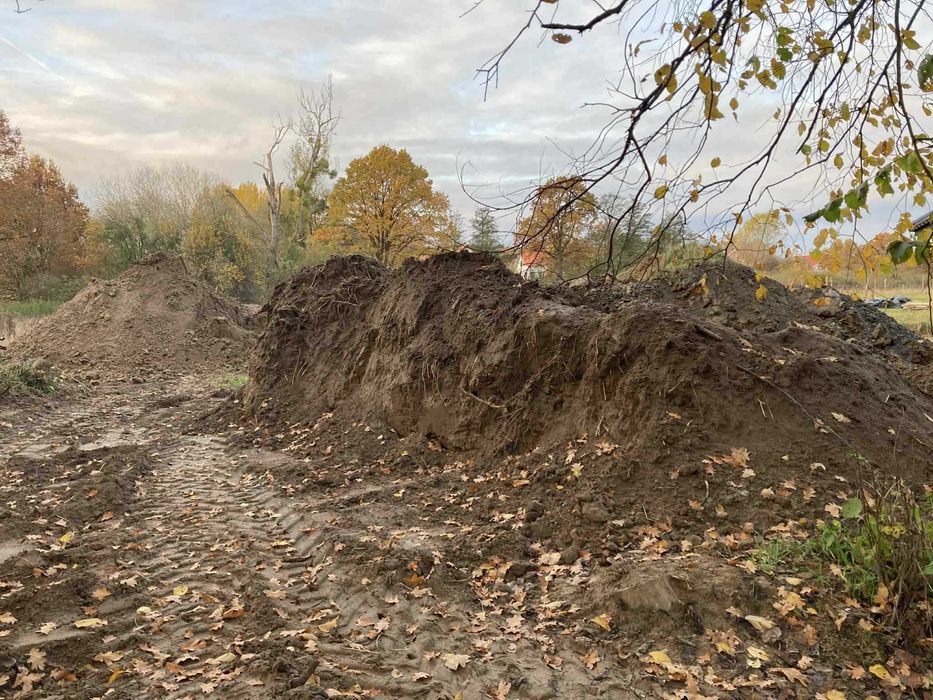 Ziemia z wykopu - piasek z glina