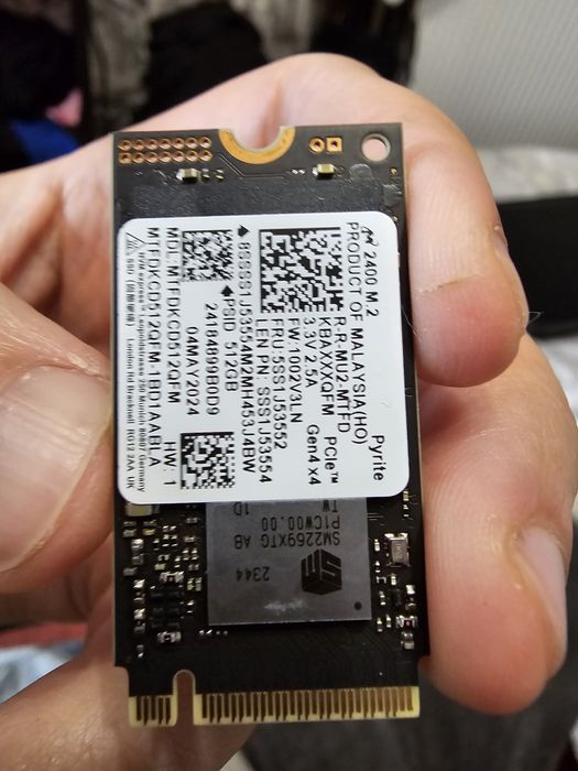 Накопитель SSD Micron 2400 512gb NVMe M.2 Gen4x4