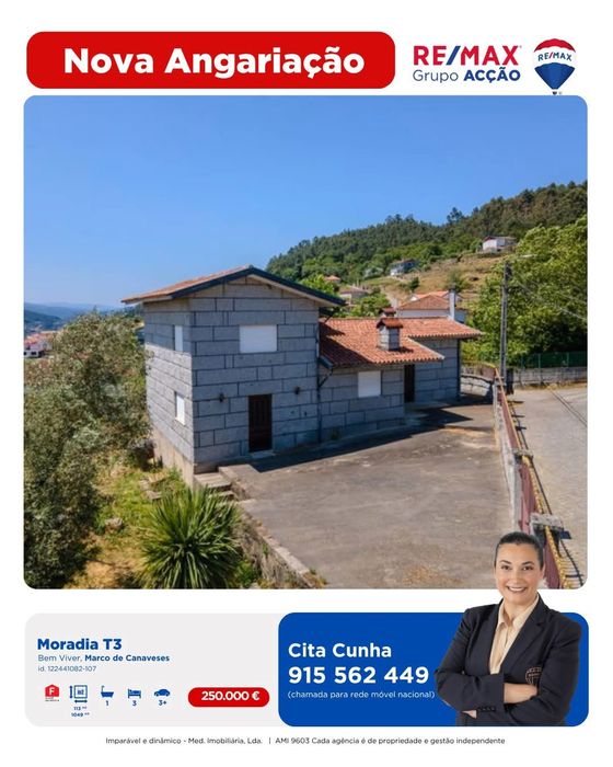 Casa para venda, Boa localização com vistas para o rio Douro.
