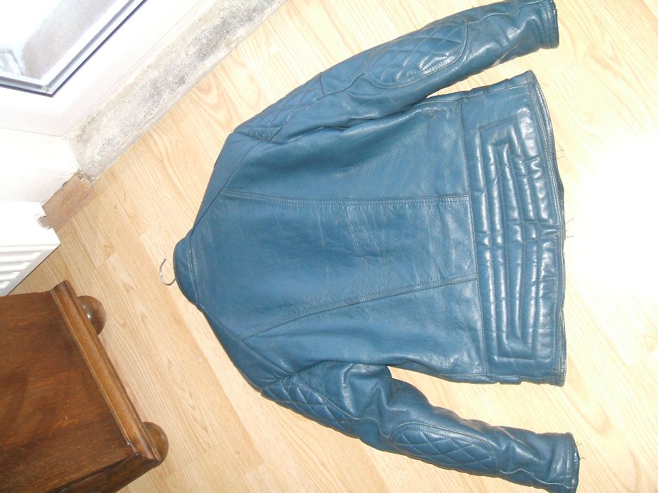kurtka skórzana niebieska m (50)
