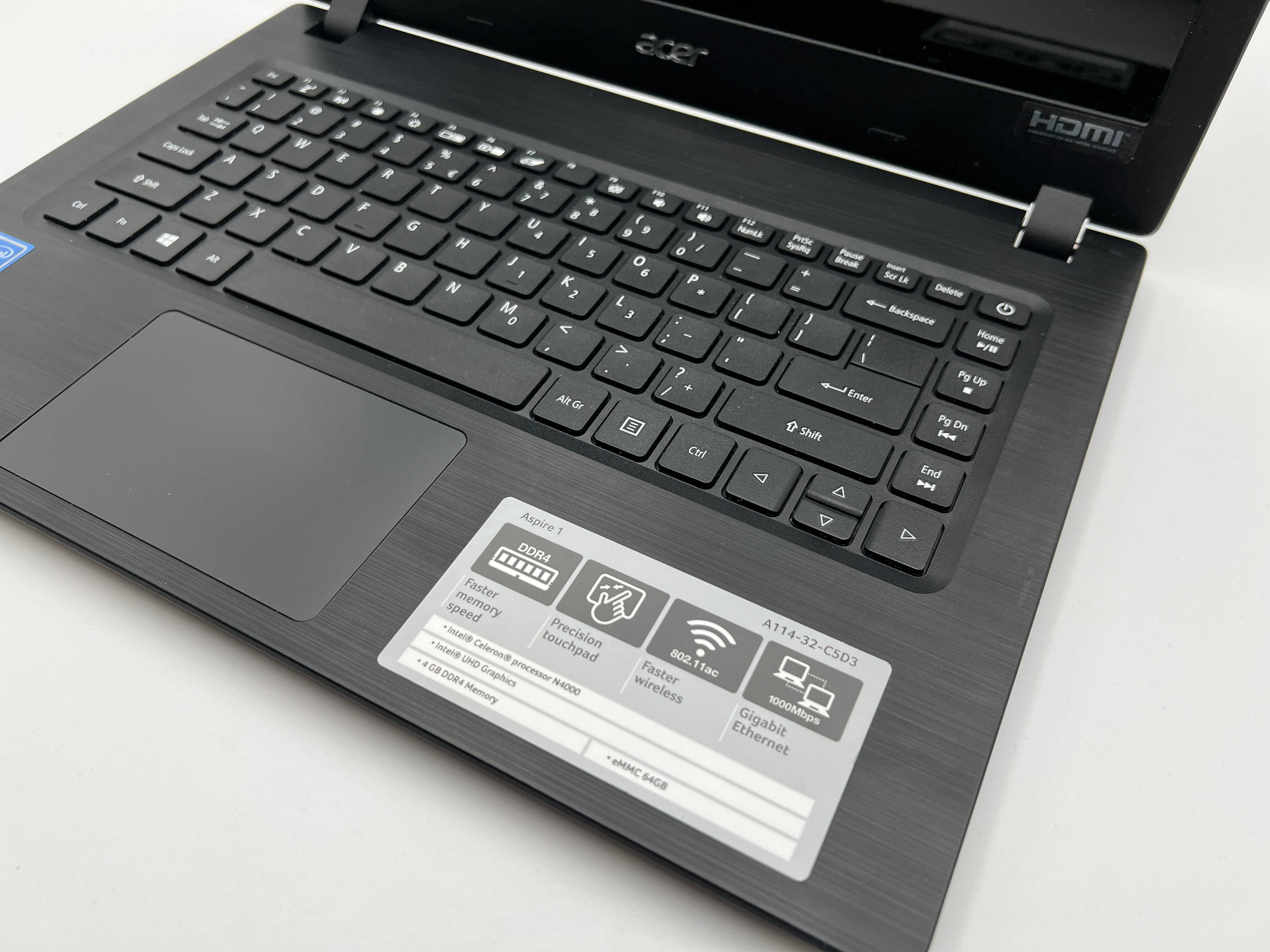 Laptop ACER A114-32-C5D3/ N4000/4GB/64GB/Win10